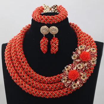 Fashion Red and Gold Crystal Rhinestone Necklace Earrings Set Engagement Jewelry Set for African Free Shipping WD837
Fashion Red and Gold Crystal Rhinestone Necklace Earrings Set Engagement Jewelry Set for African Free Shipping WD837