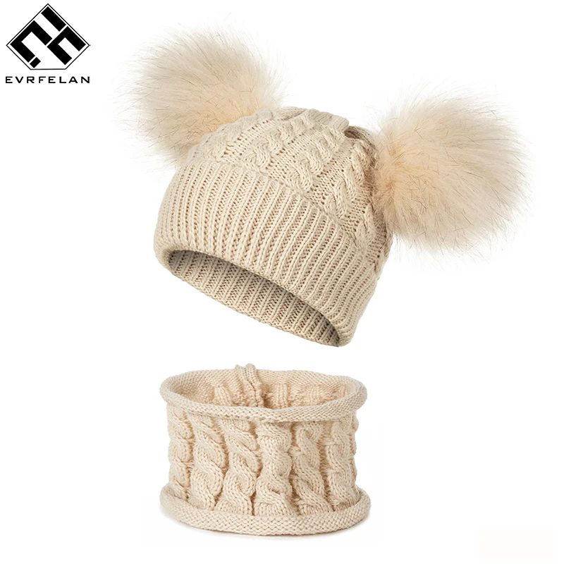 New Arrival Children Winter Thicken Braided Knitted Hat Scarf Set Solid Color Cute Fluffy Pompom Ball Beanies Scarf Set
New Arrival Children Winter Thicken Braided Knitted Hat Scarf Set Solid Color Cute Fluffy Pompom Ball Beanies Scarf Set