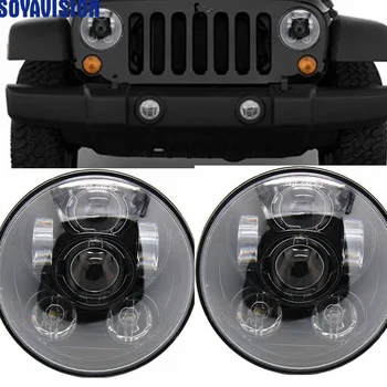 Car Accessories 7 inch Black Headlight For Lada 4x4 urban Niva Car Led Lights With H4 7" Round Headlamp For Jeep JK TJ LJ Hummer 
Car Accessories 7 inch Black Headlight For Lada 4x4 urban Niva Car Led Lights With H4 7" Round Headlamp For Jeep JK TJ LJ Hummer