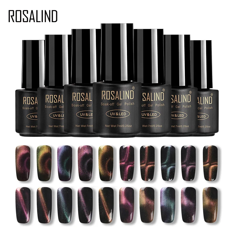 ROSALIND 7ml Gel Nail Polish 3D Magnet Magic Cat Eye Gel Varnish For Nail Art Soak Off Long-lasting Gel Lacquer UV Manicure
ROSALIND 7ml Gel Nail Polish 3D Magnet Magic Cat Eye Gel Varnish For Nail Art Soak Off Long-lasting Gel Lacquer UV Manicure