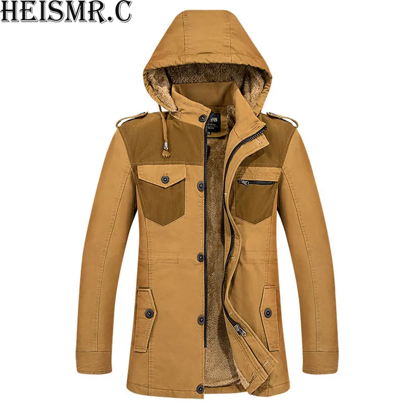 New Men's Winter Jacket Mens Brand Plus Velvet Hooded Padded Parka Male Casual Warm Fleece Parkas Plus Thick Wadded Coat HJK130
New Men's Winter Jacket Mens Brand Plus Velvet Hooded Padded Parka Male Casual Warm Fleece Parkas Plus Thick Wadded Coat HJK130