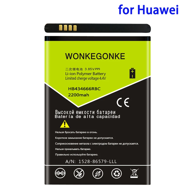 WONKEGONKE 2200mah HB434666RBC For Huawei E5573 E5573S E5573s-32 E5573s-320 E5573s-606 E5573s-806 router battery Batteries
WONKEGONKE 2200mah HB434666RBC For Huawei E5573 E5573S E5573s-32 E5573s-320 E5573s-606 E5573s-806 router battery Batteries