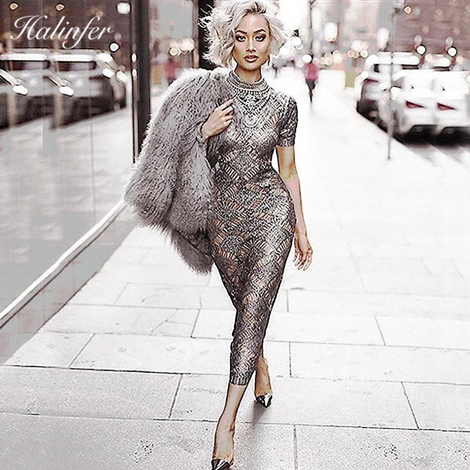 Halinfer 2018 New summer women dress sexy bodycon O-Neck beading bandage dress chic celebrity party black dresses vestidos
Halinfer 2018 New summer women dress sexy bodycon O-Neck beading bandage dress chic celebrity party black dresses vestidos