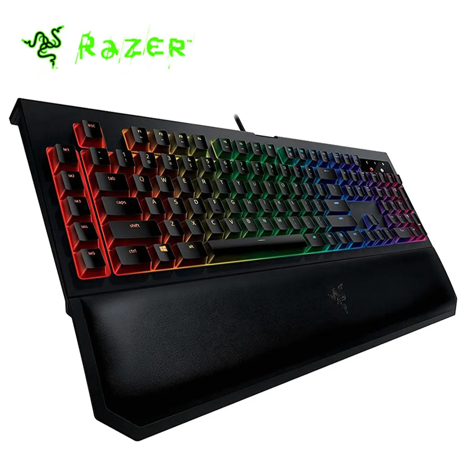 New Razer Mechanical Keyboard Backlit BlackWidow Chroma V2 Wired RGB Ergonomic Wrist Rest Tactile Green Switches Gaming Keyboard
New Razer Mechanical Keyboard Backlit BlackWidow Chroma V2 Wired RGB Ergonomic Wrist Rest Tactile Green Switches Gaming Keyboard