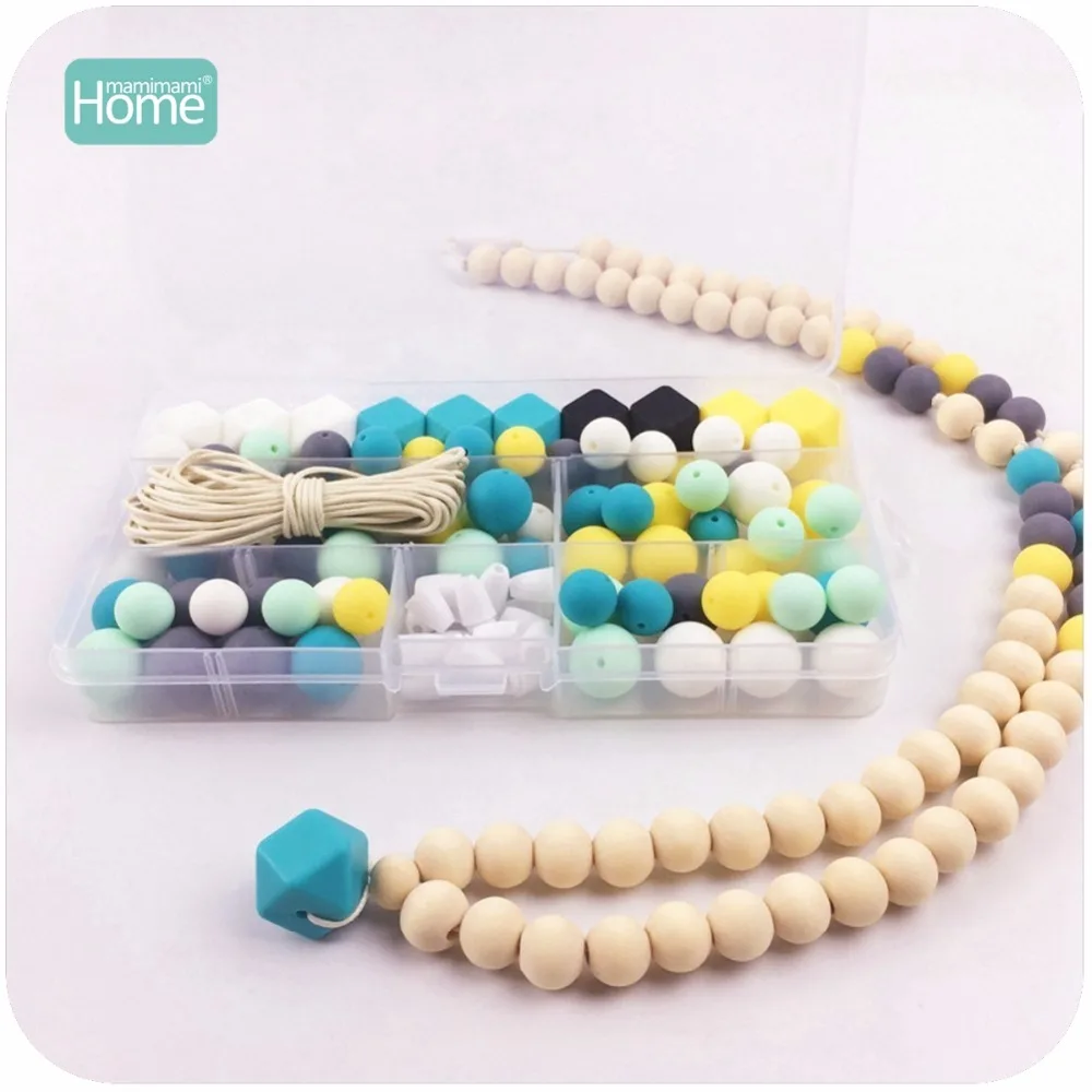 MamimamiHome Geometric Silicone Teething Necklace Set Silicone Wood Beads Nursing Necklace, Hexagon Silicone Beads, Wood Teethe
MamimamiHome Geometric Silicone Teething Necklace Set Silicone Wood Beads Nursing Necklace, Hexagon Silicone Beads, Wood Teethe