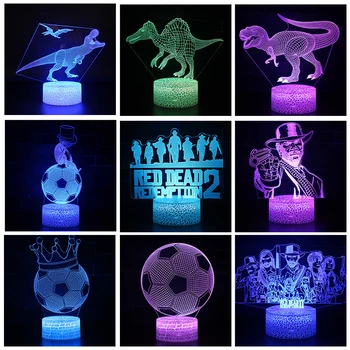 3D Illusion Table Lamp Acrylic Panel LED Night Light USB Cable 7 Colors Change Touch Base Lamp For Home Decorative As Kids Toy
3D Illusion Table Lamp Acrylic Panel LED Night Light USB Cable 7 Colors Change Touch Base Lamp For Home Decorative As Kids Toy