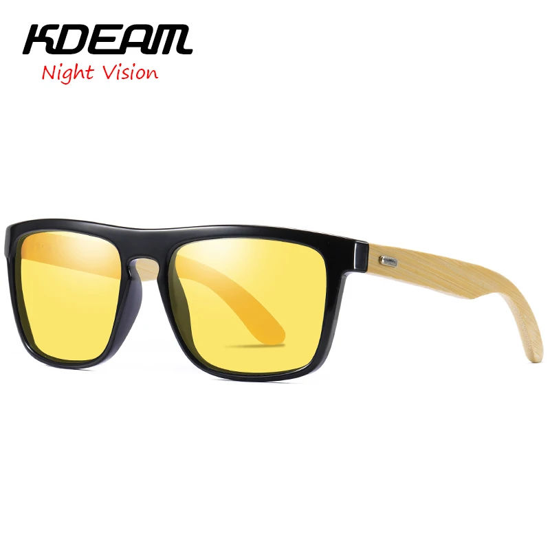 Night vision Bamboo material Men Square Polarized Sunglasses KDEAM Classical UV400 Protection 8 Colors Women Glasses KD8803
Night vision Bamboo material Men Square Polarized Sunglasses KDEAM Classical UV400 Protection 8 Colors Women Glasses KD8803