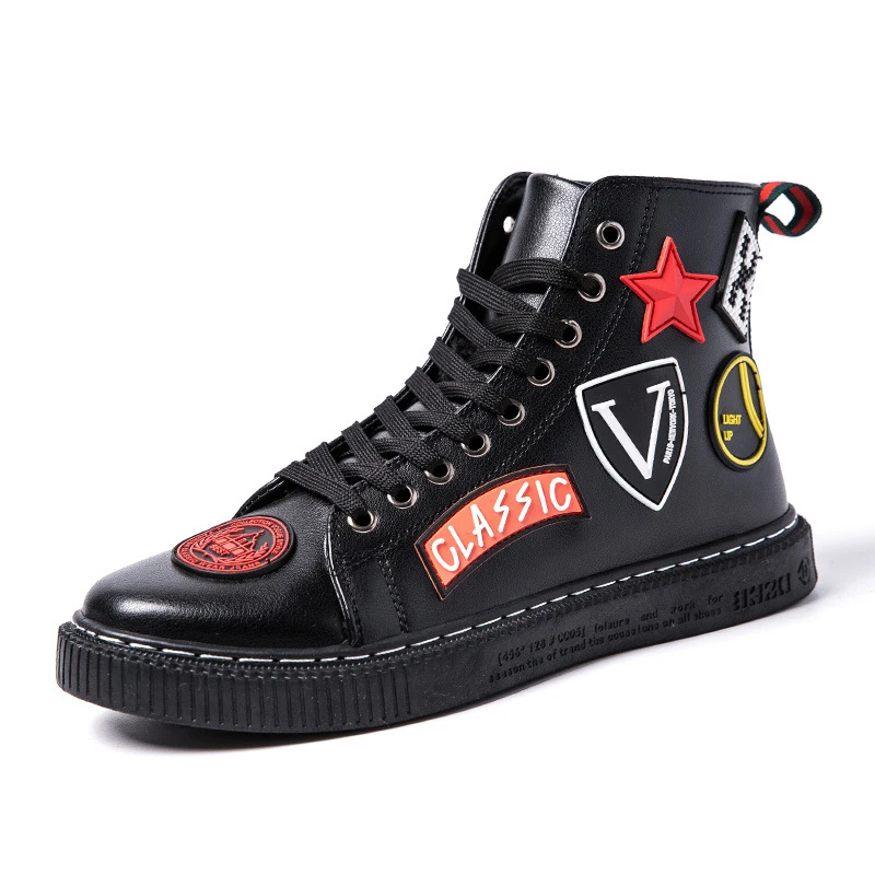 High Top Sneakers HIPHOP Style Men Boots 2018 New Fashion Men Casual Shoes Breathable Street Shoes Teenager Boys Causal Footwear
High Top Sneakers HIPHOP Style Men Boots 2018 New Fashion Men Casual Shoes Breathable Street Shoes Teenager Boys Causal Footwear