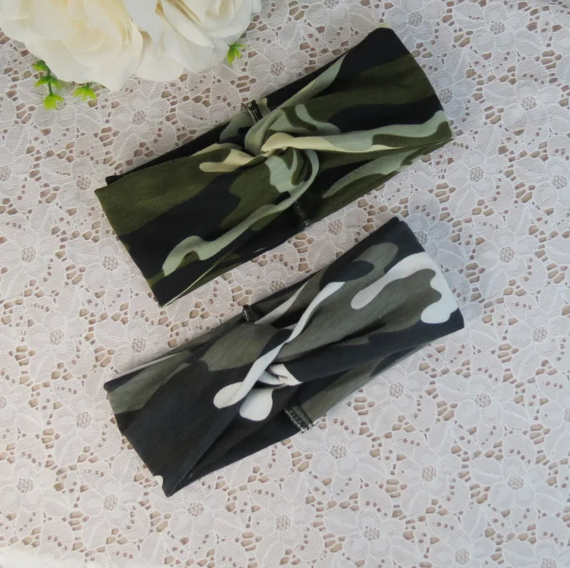 Camo Camouflage Pattern Headband Hair Band Sports Gym Stylish Army Fashionable