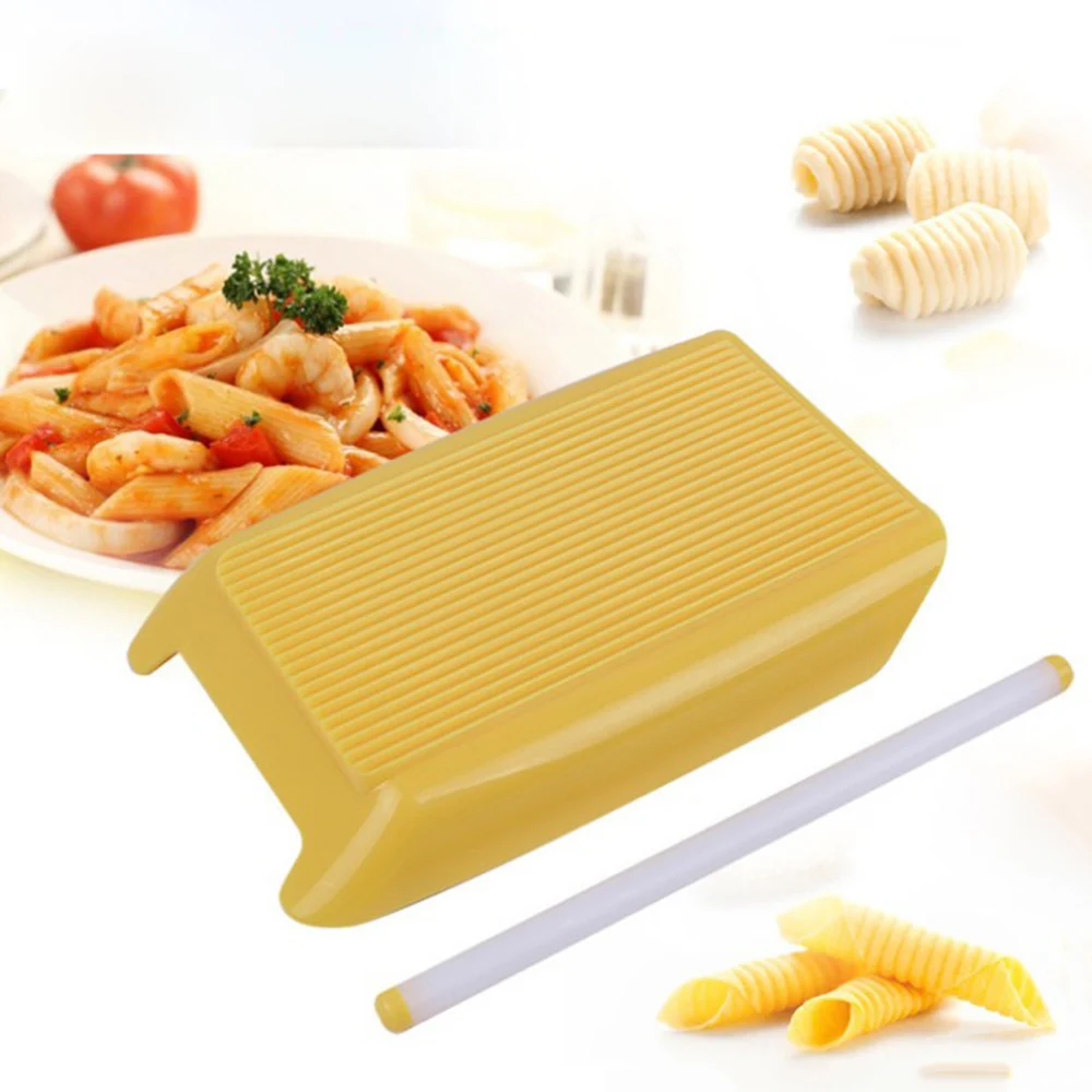 Plastic Pasta Macaroni Board Spaghetti Macaroni Pasta Gnocchi Maker Rolling Pin Baby Food Supplement Molds Kitchen Tool
Plastic Pasta Macaroni Board Spaghetti Macaroni Pasta Gnocchi Maker Rolling Pin Baby Food Supplement Molds Kitchen Tool