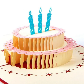 5pcs/lot New Happy Birthday Greeting Gift Cards Kraft Kirigami Blank Paper 3D Handmade Pop Up Laser Cut Cake with Envelope
5pcs/lot New Happy Birthday Greeting Gift Cards Kraft Kirigami Blank Paper 3D Handmade Pop Up Laser Cut Cake with Envelope