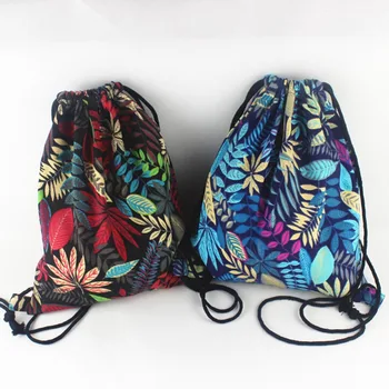 Summer Leaf PatternWomen Drawstring Backpack Rucksack Sack Bag Oxford String Shoulder Bags Student Vintage School bag Mochila
Summer Leaf PatternWomen Drawstring Backpack Rucksack Sack Bag Oxford String Shoulder Bags Student Vintage School bag Mochila