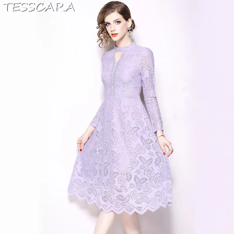 TESSCARA Women Spring Elegant Lace Dress Female Fashion Office Lady Robe Femme High Quality Vintage Designer Long Party Vestidos
TESSCARA Women Spring Elegant Lace Dress Female Fashion Office Lady Robe Femme High Quality Vintage Designer Long Party Vestidos