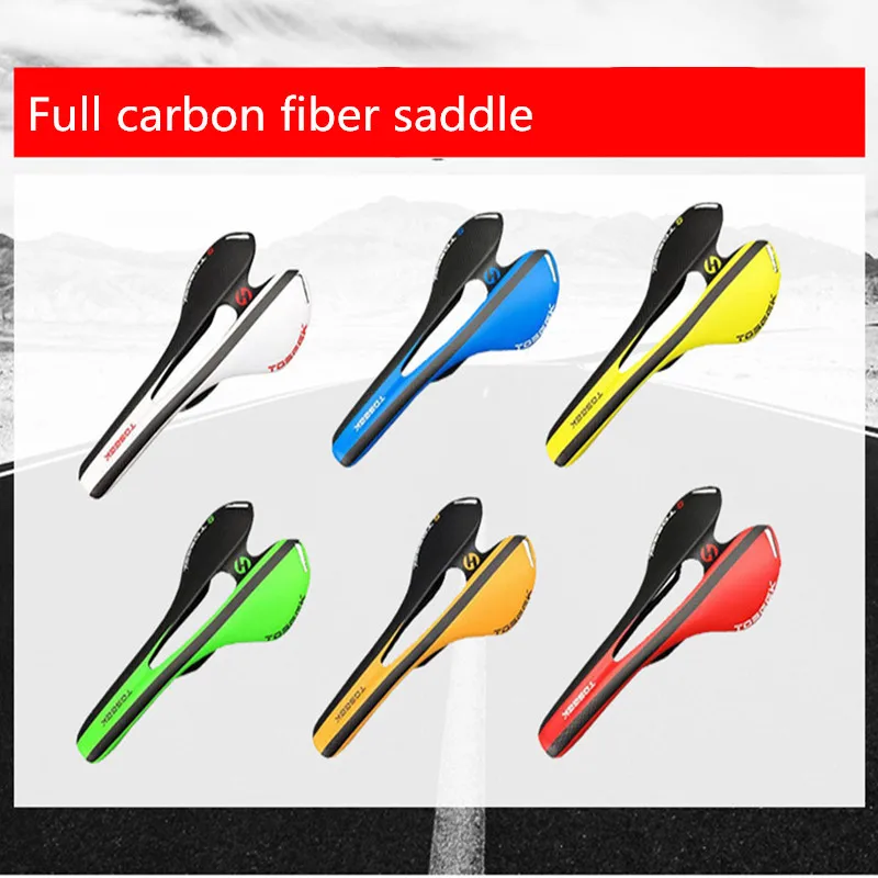 TOSEEK New Mountain & Road carbon saddle bike 3K Glossy full carbon fibre saddle carbon bicycle saddle Super light carbon seat
TOSEEK New Mountain & Road carbon saddle bike 3K Glossy full carbon fibre saddle carbon bicycle saddle Super light carbon seat