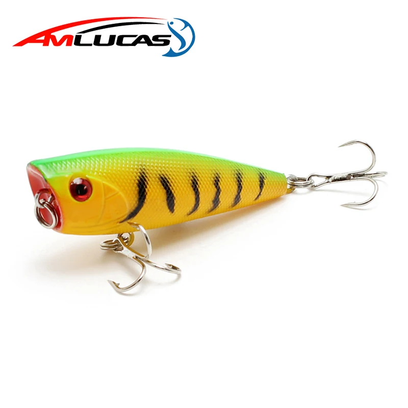 Amlucas Popper Fishing Lure 60mm 6.9g Topwater Hard Bait 6 color Crankbait Wobblers Tackle iscas artificiais pesca WE214
Amlucas Popper Fishing Lure 60mm 6.9g Topwater Hard Bait 6 color Crankbait Wobblers Tackle iscas artificiais pesca WE214