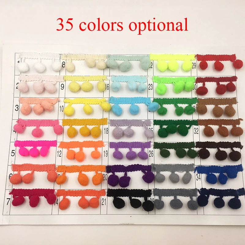 20yards/lot little ball lace Ribbon tassel cotton tassels trimming fringes DIY for sewing bed sheet clothes curtains decoration
20yards/lot little ball lace Ribbon tassel cotton tassels trimming fringes DIY for sewing bed sheet clothes curtains decoration