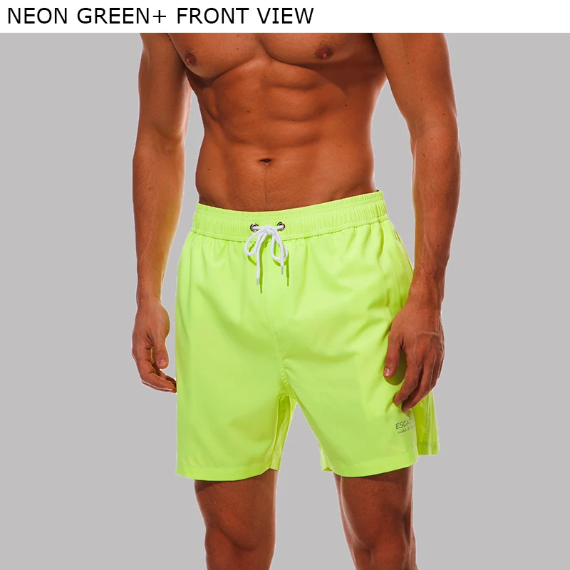 neon yellow mens swim trunks