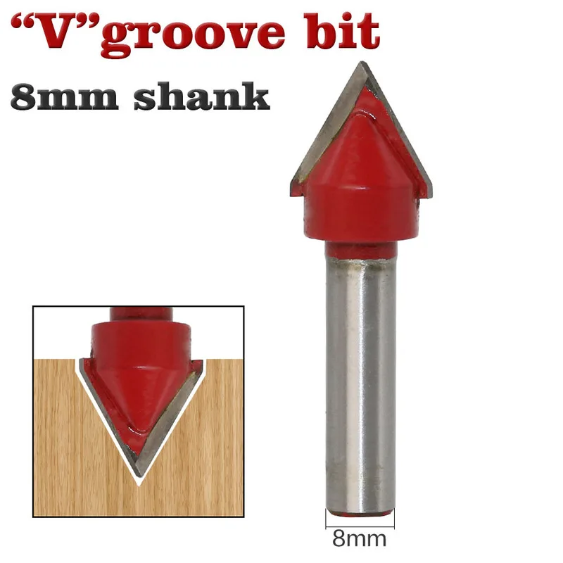 8mm Handle Tipped Edge Engraving Woodworking V Head Cleaning Router Bit Head Milling Cutter Woodworking Tool Bit
8mm Handle Tipped Edge Engraving Woodworking V Head Cleaning Router Bit Head Milling Cutter Woodworking Tool Bit