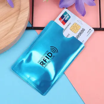 THINKTHENDO Aluminum Foil RFID Blocking Sleeve Credit Card Protector Bank Business Cards Holder Case Fashion Card ID Holders
THINKTHENDO Aluminum Foil RFID Blocking Sleeve Credit Card Protector Bank Business Cards Holder Case Fashion Card ID Holders