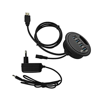 Computer Connectors G8 Office Computer Desk Round Hole USB3.0+DC 5V/1A Splitter USB Gadgets Converter Expansion Interface 4 Port
Computer Connectors G8 Office Computer Desk Round Hole USB3.0+DC 5V/1A Splitter USB Gadgets Converter Expansion Interface 4 Port