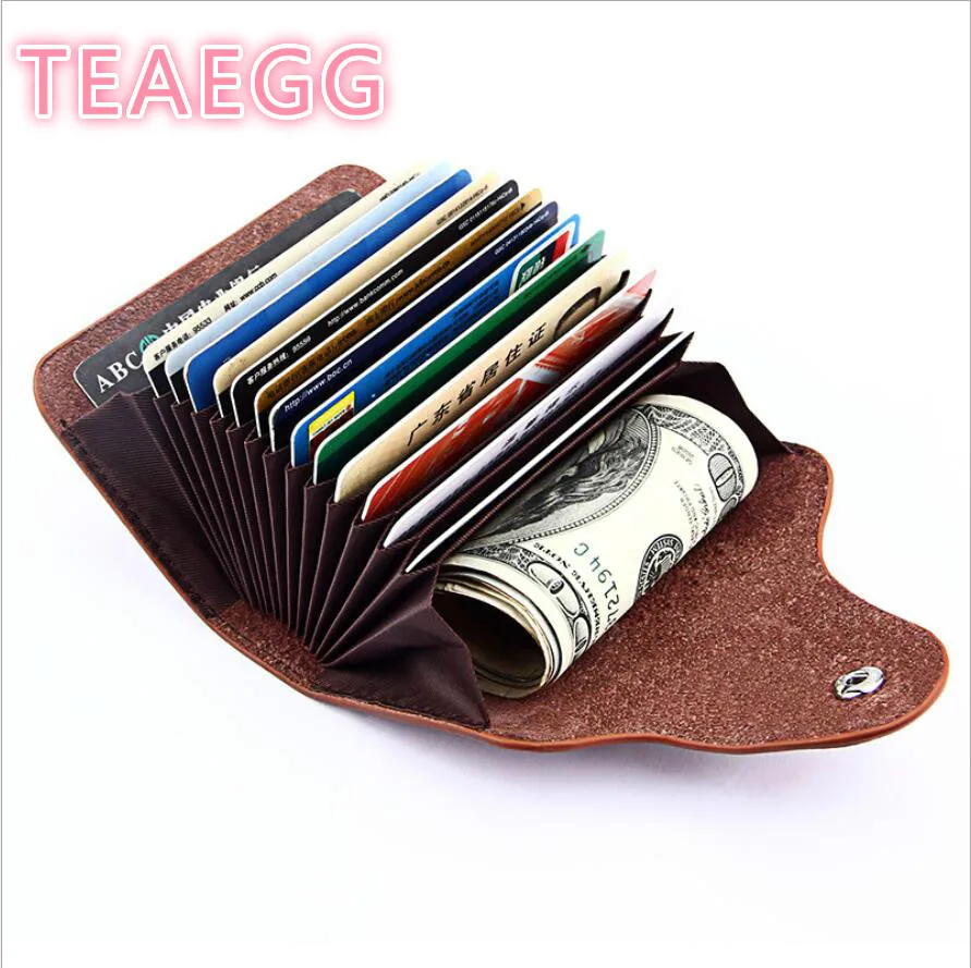 HOT RFID Genuine Leather Unisex Business Card Holder Wallet Men And Women Bank Credit Card Case ID Holders Female Purse TEAEGG
HOT RFID Genuine Leather Unisex Business Card Holder Wallet Men And Women Bank Credit Card Case ID Holders Female Purse TEAEGG