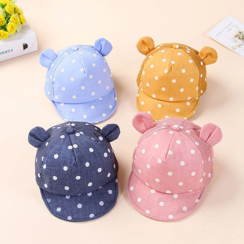 2018 Summer Children Hats Cute Dots Little Ear Hat Kids Cap Newborn Toddler Girl Boy Baby Snapback Baseball Cap
2018 Summer Children Hats Cute Dots Little Ear Hat Kids Cap Newborn Toddler Girl Boy Baby Snapback Baseball Cap