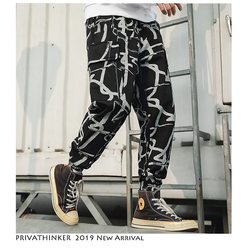 Privathinker Man 2019 Casual Vintage Autumn Joggers Streetwear Mens Pockets Hip Hop Harem Pants Male Stripe Print Pants Fashions
Privathinker Man 2019 Casual Vintage Autumn Joggers Streetwear Mens Pockets Hip Hop Harem Pants Male Stripe Print Pants Fashions