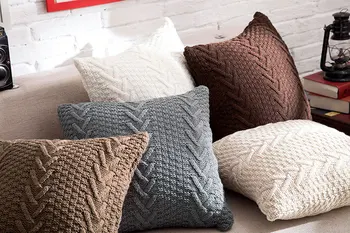 Aran Weight Woolen Knitted Cushion Cover Classic European Style design handmade woven Home Decorating Cushion Cover Hot Sale
Aran Weight Woolen Knitted Cushion Cover Classic European Style design handmade woven Home Decorating Cushion Cover Hot Sale