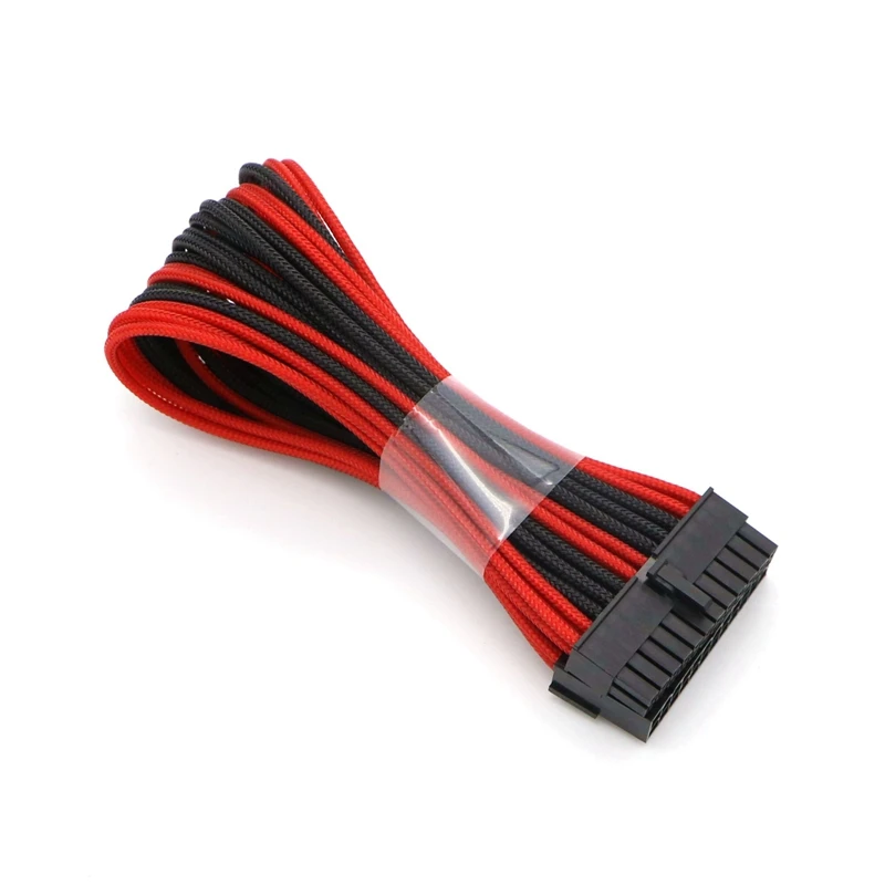 UL 1007 18AWG Mixed Color Sleeved Motherboard 24Pin ATX/ EPS Male to Female Power Extension Cable.
UL 1007 18AWG Mixed Color Sleeved Motherboard 24Pin ATX/ EPS Male to Female Power Extension Cable.