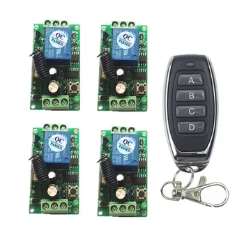 DC 12V 24V 10A 1CH 1 CH Relay Wireless RF Remote Control ABCD button Switch Transmitter+Receiver Module,315 / 433 MHz
DC 12V 24V 10A 1CH 1 CH Relay Wireless RF Remote Control ABCD button Switch Transmitter+Receiver Module,315 / 433 MHz