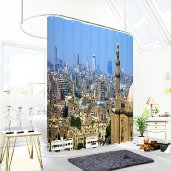 Beautiful Building Pattern Modern Polyester Waterproof Mildew Shower Home Decoration Curtain Bathroom Curtain
Beautiful Building Pattern Modern Polyester Waterproof Mildew Shower Home Decoration Curtain Bathroom Curtain
