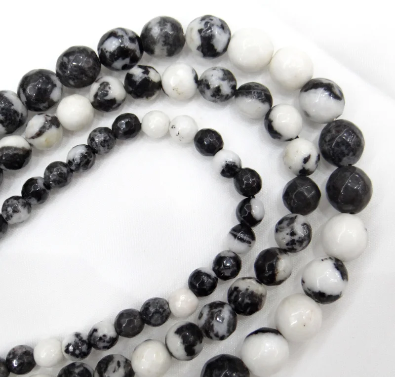 Natural Stone Faceted Round Black and White Zebra Jaspers Beads 6/8/10 MM Pick Size For Jewelry Making Diy Bracelet Necklace
Natural Stone Faceted Round Black and White Zebra Jaspers Beads 6/8/10 MM Pick Size For Jewelry Making Diy Bracelet Necklace