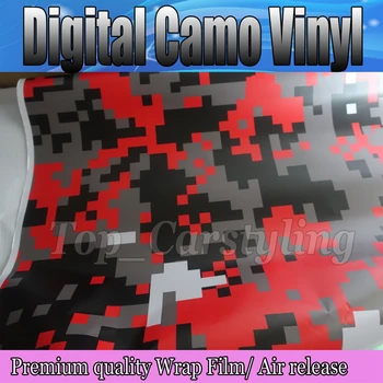 1.52x5m/roll Red Black White Digital Camo Vinyl Car Wrap For full car body decorative adhesive wrapping film with Bubble Free
1.52x5m/roll Red Black White Digital Camo Vinyl Car Wrap For full car body decorative adhesive wrapping film with Bubble Free