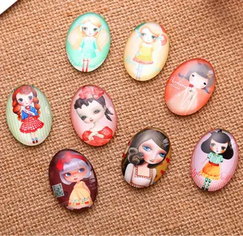 16pcs/lot Pretty Girl 13x18mm/18x25mm Oval Photo Glass Cabochon Demo Flat Back Making Findings Jewelry Making
16pcs/lot Pretty Girl 13x18mm/18x25mm Oval Photo Glass Cabochon Demo Flat Back Making Findings Jewelry Making