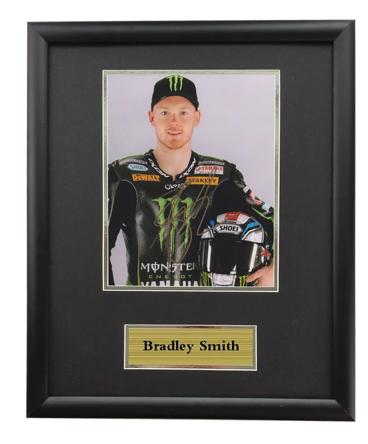 With SA COA MOTOGP Bradley Smith Racer autographed signeded Photo Framed
With SA COA MOTOGP Bradley Smith Racer autographed signeded Photo Framed