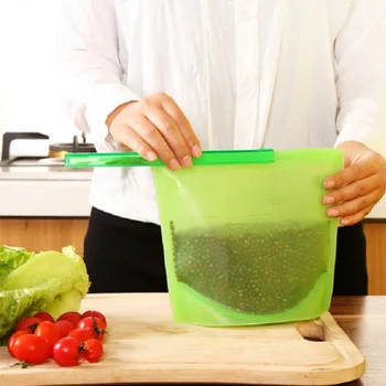 4PCS Kitchen Food Sealing Storage Bag Silicone Food Preservation Bag Refrigerator Fresh Bag Microwave Heating Versatile Cooking
4PCS Kitchen Food Sealing Storage Bag Silicone Food Preservation Bag Refrigerator Fresh Bag Microwave Heating Versatile Cooking