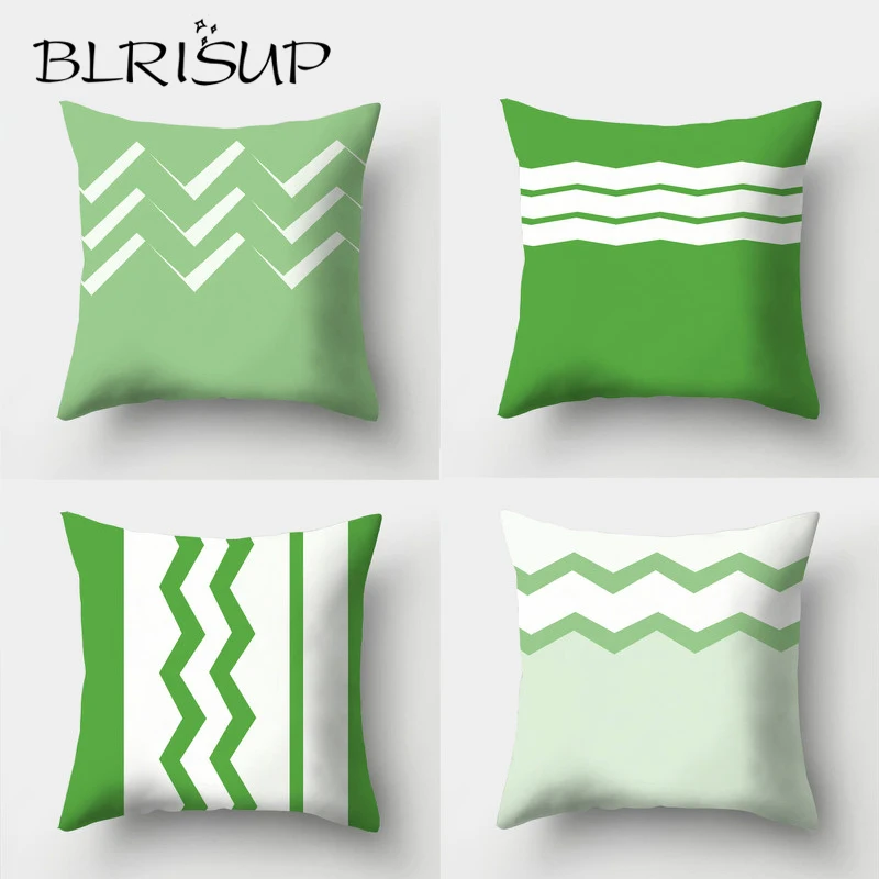 BLRISUP Nordic Style Geometric Pillowcase Soft Polyester Pillow Cover Light Green & White Color 45*45cm Square Throw Pillow Case
BLRISUP Nordic Style Geometric Pillowcase Soft Polyester Pillow Cover Light Green & White Color 45*45cm Square Throw Pillow Case