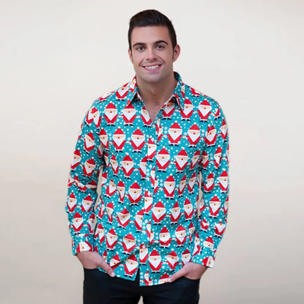 Mens Christmas Xmas Long Sleeve Button Down Floral Print Fit Shirt Top Blouse
Mens Christmas Xmas Long Sleeve Button Down Floral Print Fit Shirt Top Blouse