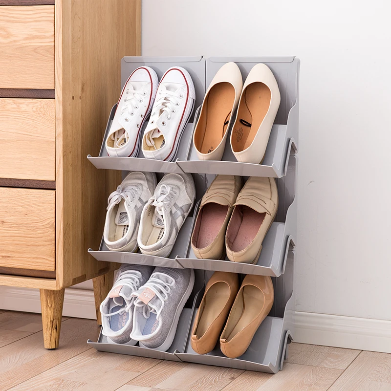 6PCS/LOT Creative Shoe Stand Shelf Space Saving Plastic Shoe Organizer Shoe Racks For Home
6PCS/LOT Creative Shoe Stand Shelf Space Saving Plastic Shoe Organizer Shoe Racks For Home