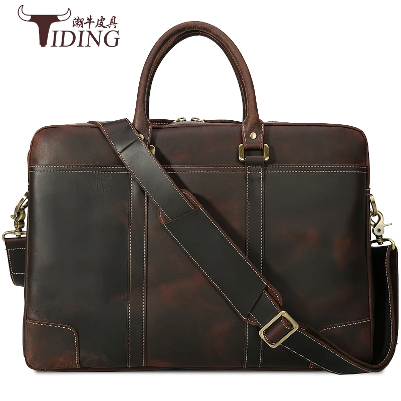 17" Laptop Mens Briefcase Travel Bags Handbags Genuine Leather 2018 Male Leather Business Tote Large Capacity Weekend Bag
17" Laptop Mens Briefcase Travel Bags Handbags Genuine Leather 2018 Male Leather Business Tote Large Capacity Weekend Bag