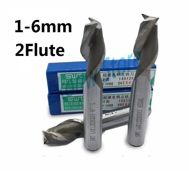 10pcs 1mm 2mm 3mm 4mm 5mm 6mm two Two 2 Flute HSS End Mill Cutter CNC Bit Milling Cutter
10pcs 1mm 2mm 3mm 4mm 5mm 6mm two Two 2 Flute HSS End Mill Cutter CNC Bit Milling Cutter