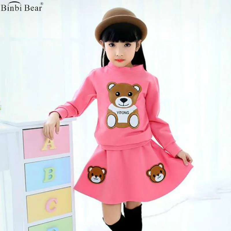 Girl Spring And Autumn Suit 2018 New Bear Korean Version Of Fashion Children's Dress Skirt Little Girl Sports Skirt Two-piece
Girl Spring And Autumn Suit 2018 New Bear Korean Version Of Fashion Children's Dress Skirt Little Girl Sports Skirt Two-piece