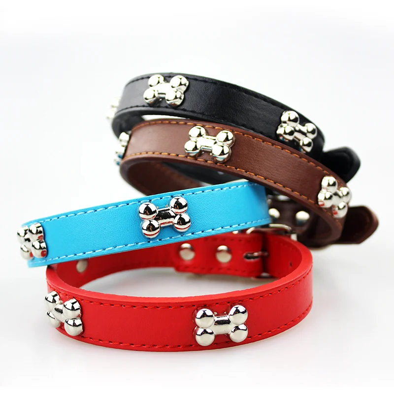 Dog Collar Dogness Leather Solid Breakaway Dog Collars For Small Dogs Puppy Leash Collars For Meium Large Dog Products (7)
