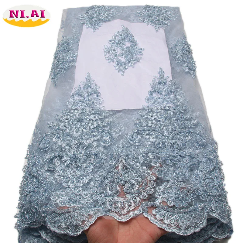 African Lace Fabric 2018 High Quality Lace Embroidery Fabric 5Y Power Blue Tulle Lace Fabric For Lace Evening Dresses 1331b
African Lace Fabric 2018 High Quality Lace Embroidery Fabric 5Y Power Blue Tulle Lace Fabric For Lace Evening Dresses 1331b