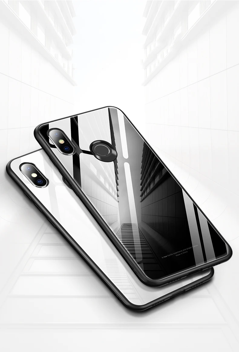 Case Luxury Shockproof Hard Tempered Glass Back Cover For Xiaomi Redmi Note 6 Pro Sadoun.com