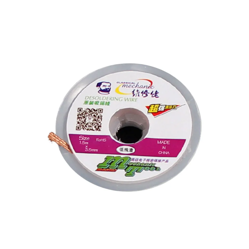 MECHANIC 3.5mm Anti Scald Wire Tin Absorption line Eliminate Solder Desoldering Wire For BGA PCB Soldering Tin Absorb Tape Tools
MECHANIC 3.5mm Anti Scald Wire Tin Absorption line Eliminate Solder Desoldering Wire For BGA PCB Soldering Tin Absorb Tape Tools