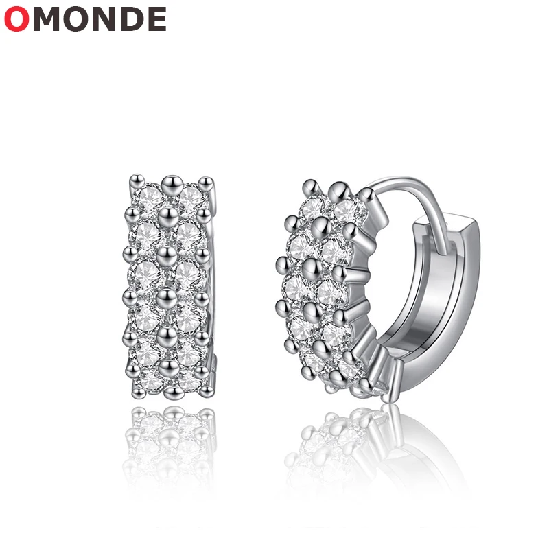OMONDE Brand Womens Luxury Hoop Earrings Ladies Fashion Shining Crystal Zircon Earing for Female Wedding Luxurious Accessories
OMONDE Brand Womens Luxury Hoop Earrings Ladies Fashion Shining Crystal Zircon Earing for Female Wedding Luxurious Accessories