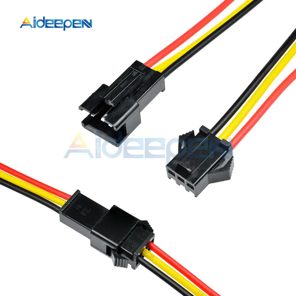 10 Pairs 10CM/15CM/30CM JST SM 3 Pin 3 Pins Connector Plug Male To Female Wire Connectors Cable 3mm for LED Strips Lamp Driver
10 Pairs 10CM/15CM/30CM JST SM 3 Pin 3 Pins Connector Plug Male To Female Wire Connectors Cable 3mm for LED Strips Lamp Driver