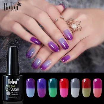 Belen 10ML Thermo Color Change Nail Polish Profeesional Lucky Varnishes Semi Permanent Lacquer Nail Art Hybrid GelLak
Belen 10ML Thermo Color Change Nail Polish Profeesional Lucky Varnishes Semi Permanent Lacquer Nail Art Hybrid GelLak