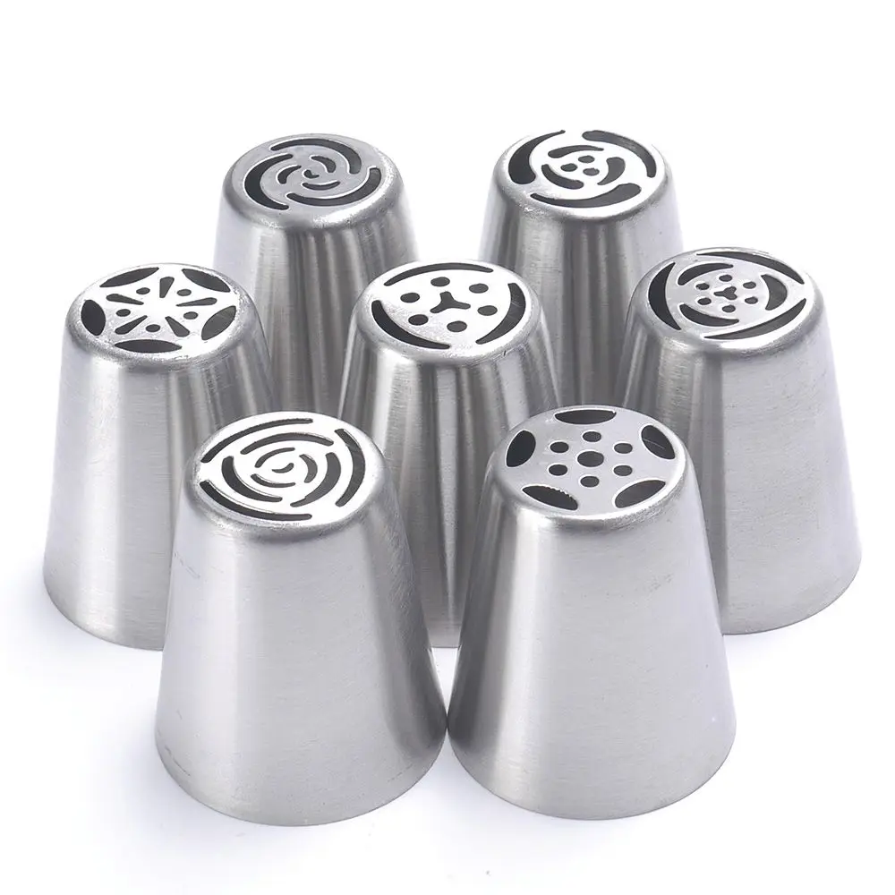 7PCS/Set Stainless Steel Russian Tulip Icing Piping Cake Nozzles Pastry Decoration Tips Cake Decorating Tools Bakeware
7PCS/Set Stainless Steel Russian Tulip Icing Piping Cake Nozzles Pastry Decoration Tips Cake Decorating Tools Bakeware